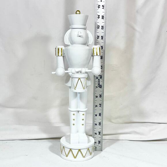 Gold & White Nutcracker Soldiers Set 14" and 12" Christmas Home Decorations - Picture 11 of 11